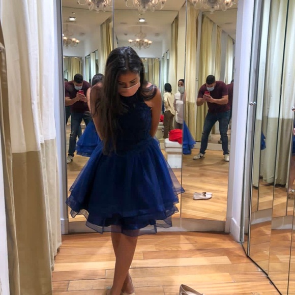 Blue dress - only worn once - Picture 4 of 5